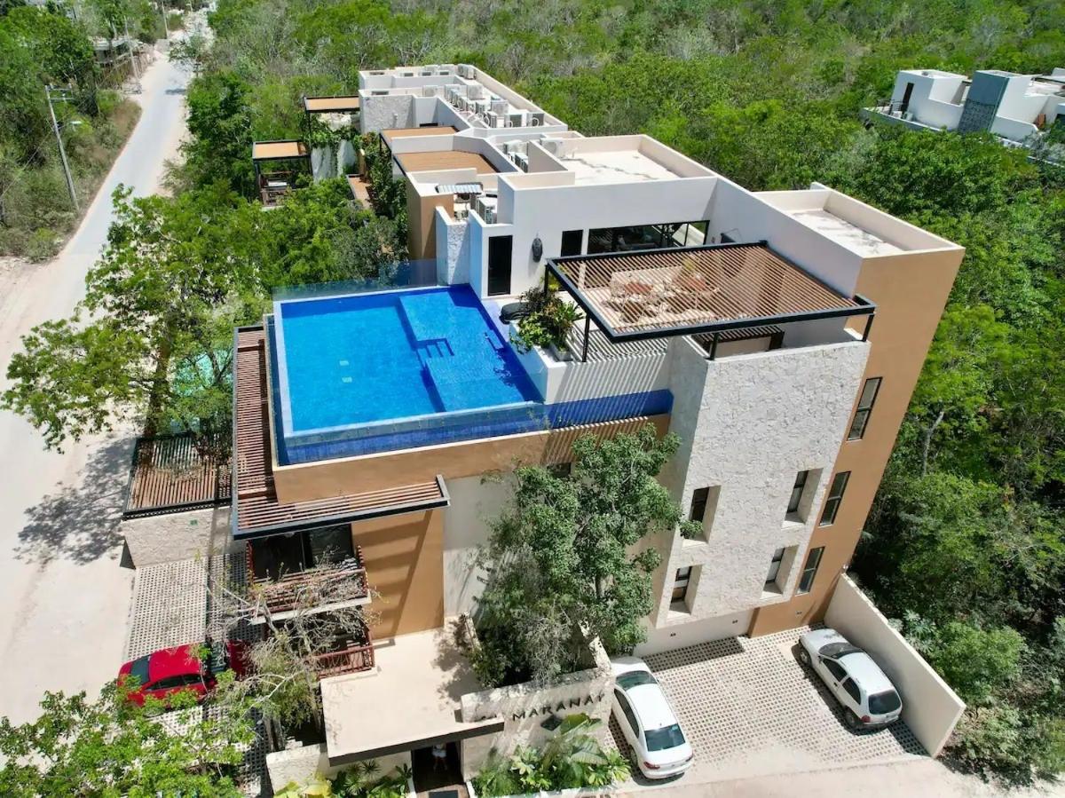 Suit Next To The Common Top Roof Exclusive Building Kingsize Bed 2 Super Pools, Gym, Grill Tulum Kültér fotó